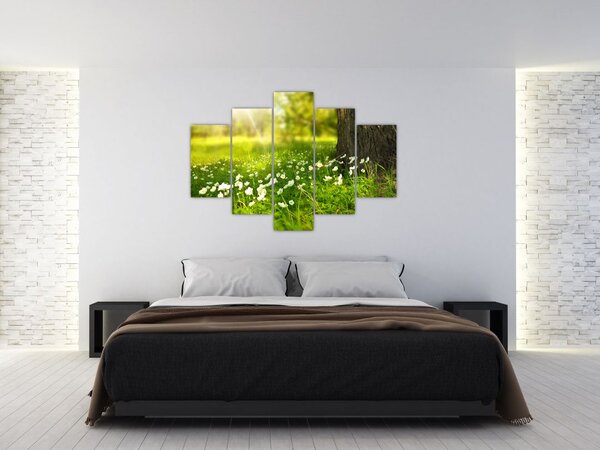 Tisztás és a virágok képe (150x105 cm)
