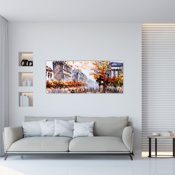 Kép - Városi élet (120x50 cm)