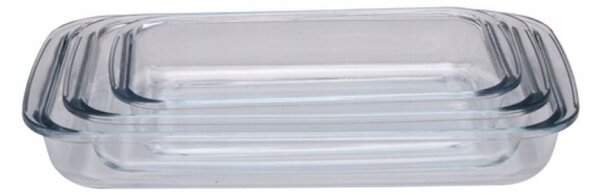 Sütőtál üveg boroszilikát 39x23.5x5cm 2.9l 3783gr Alpina