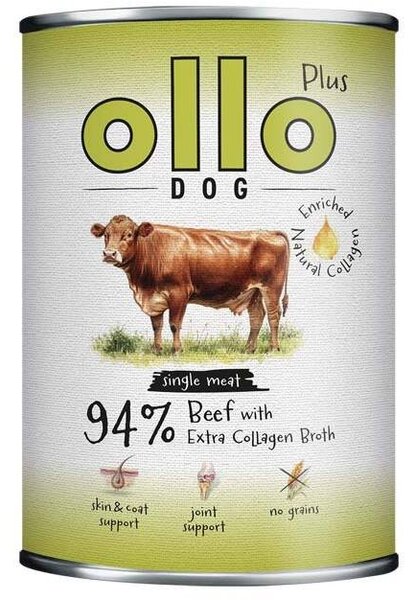 Ollo Ollo Plus Kolagen Wołowina 400g puszka dla psa