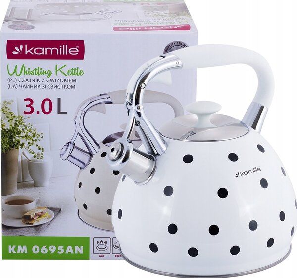 Kamille Teáskanna fehér 3000ml