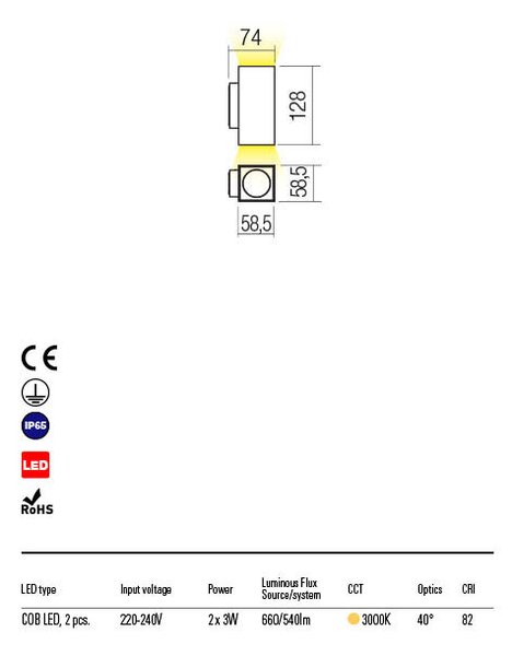 QUAD-kültéri-fali-lámpa-modern-matt-fehér-matt-fekete-direkt-indirekt-fény