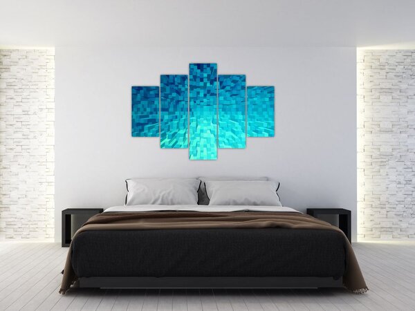 Absztrakt kocka kép (150x105 cm)