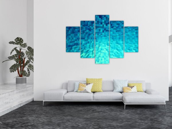 Absztrakt kocka kép (150x105 cm)