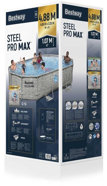 Bestway 56946 Rack Medence 427x250x100 cm