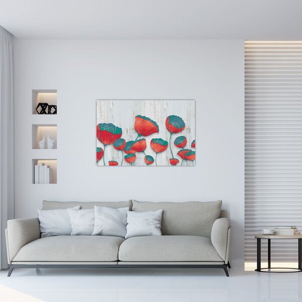 Kép - Pipacsok - kerozin (90x60 cm)