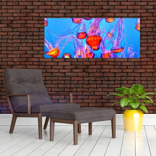 Medúza a tengerben képe (120x50 cm)