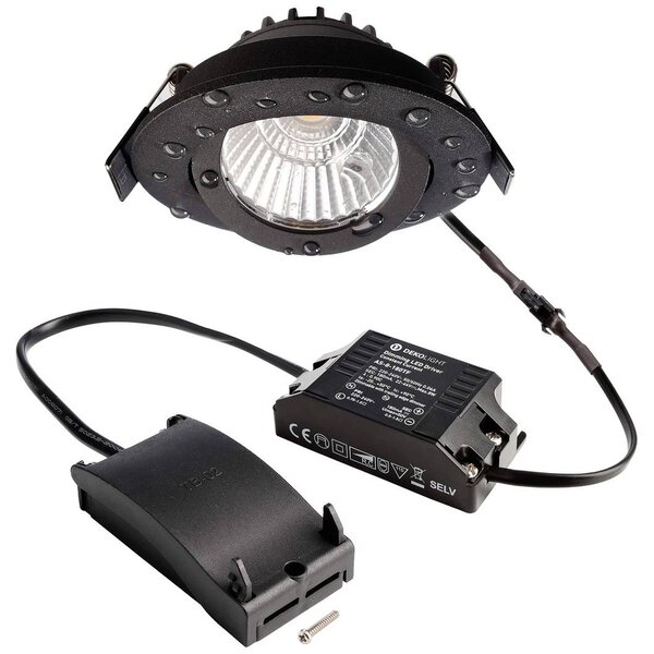 Deko Light 565405 Dione IP DTW LED-es beépíthető lámpa EEK: F (A - G) LED Fixen beépített LED-es 8.5 W Fekete