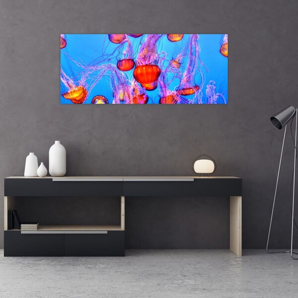 Medúza a tengerben képe (120x50 cm)