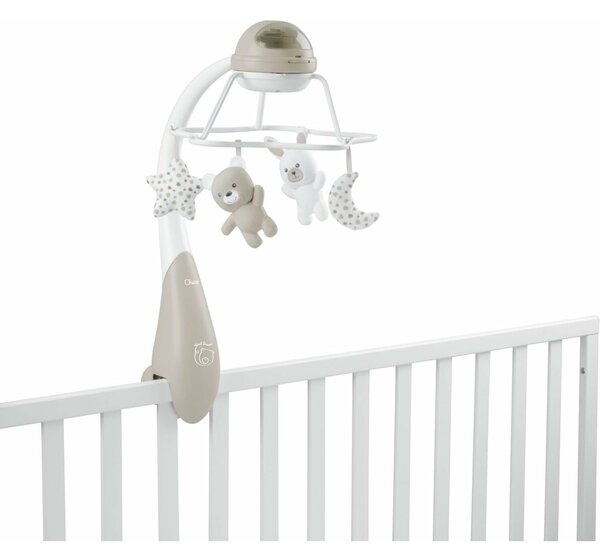Chicco First Dreams Rainbow 3 az 1-ben Kiságyforgó Projektor és Éjjeli Fény - Bézs