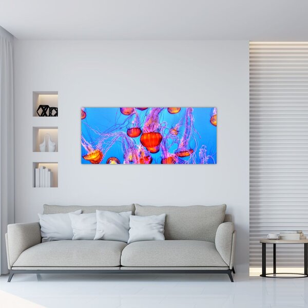 Medúza a tengerben képe (120x50 cm)