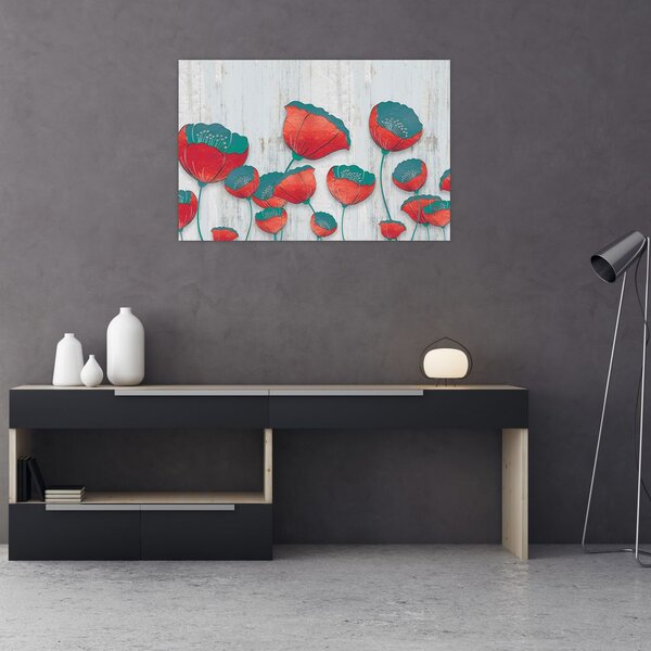 Kép - Pipacsok - kerozin (90x60 cm)