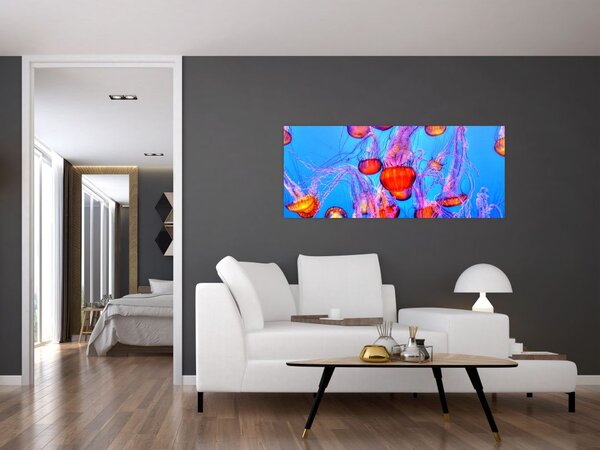 Medúza a tengerben képe (120x50 cm)