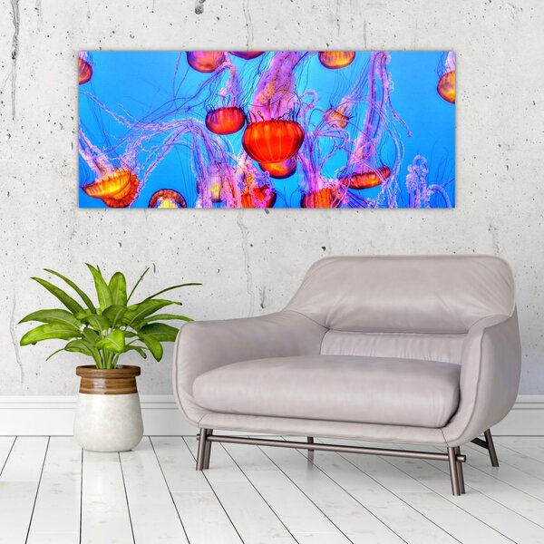 Medúza a tengerben képe (120x50 cm)