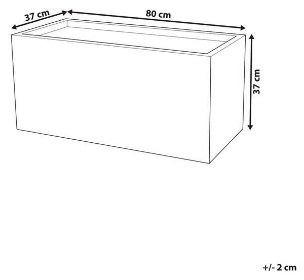Virágcserép MYRA 80 cm Fehér