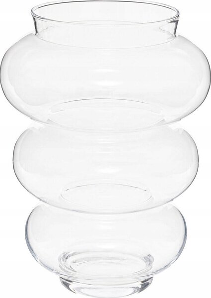 Jarrón "doble" Atmosphera X Matali Crasset H36cm En Vidrio Ámbar