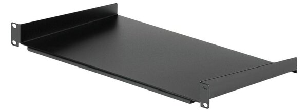 StarTech.com 1U Server Rack Cabinet Shelf - Fixed 10" Deep Cantilever Rackmount Tray for 19" Data/AV/Network Enclosure w/cage nuts, screws rack shelf - 1U