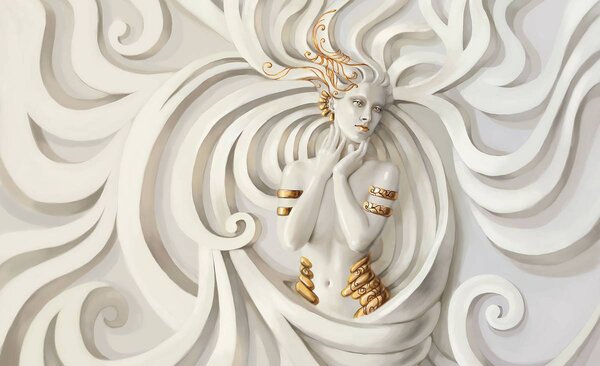 Fotótapéta - Istennő dombormű (152,5x104 cm)