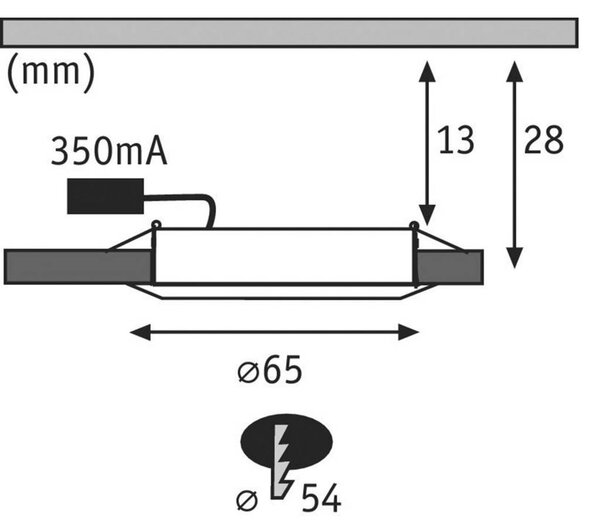 Paulmann LED-es beépíthető lámpa 2 részes készlet Fehér (matt) (99921)