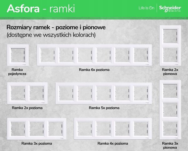 Schneider EPH2100171 ASFORA antracit hármas kapcsoló