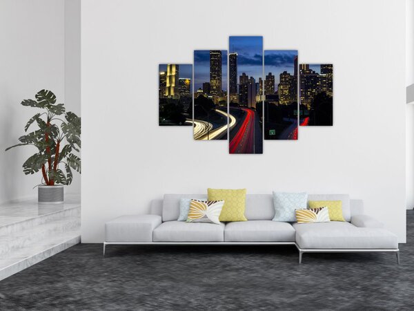 Éjszakai város képe (150x105 cm)