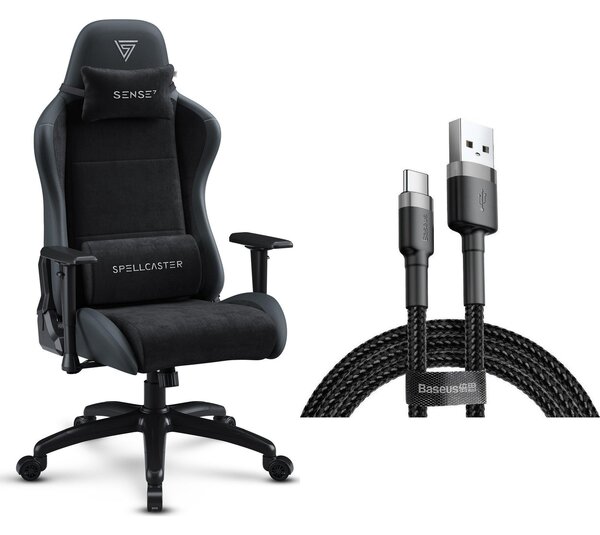 SENSE7 Spellcaster FUKU XL Gamer szék fekete
