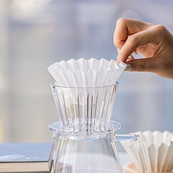 Plastikowy Dripper Timemore Crystal Eye B75 - Transparent