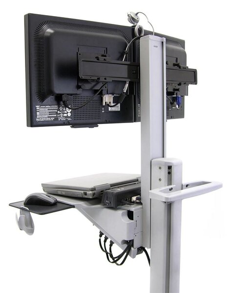 Ergotron Dual WideView WorkSpace monitor tartó és munkaállomás max 22" 20.9kg (24-194-055)