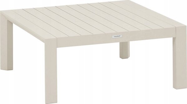 Mesa De Centro Cuadrada De Jardín "évasion" De Aluminio Con Revestimiento Epoxi