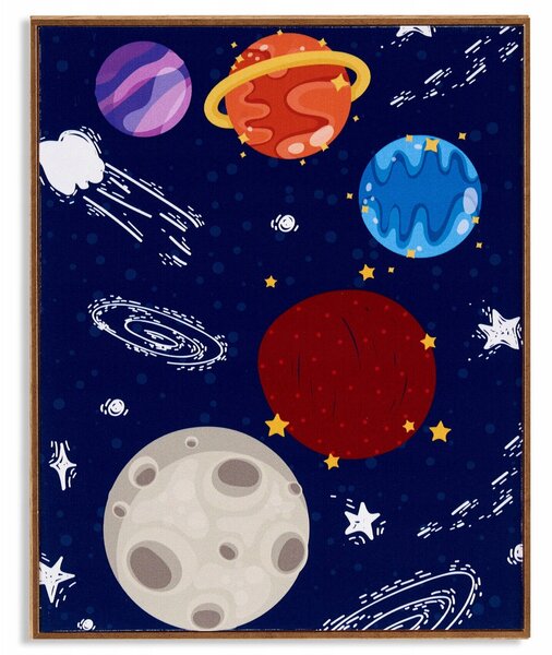Plakat w ramce kosmos PLANET, 41,2 x 51,5 cm
