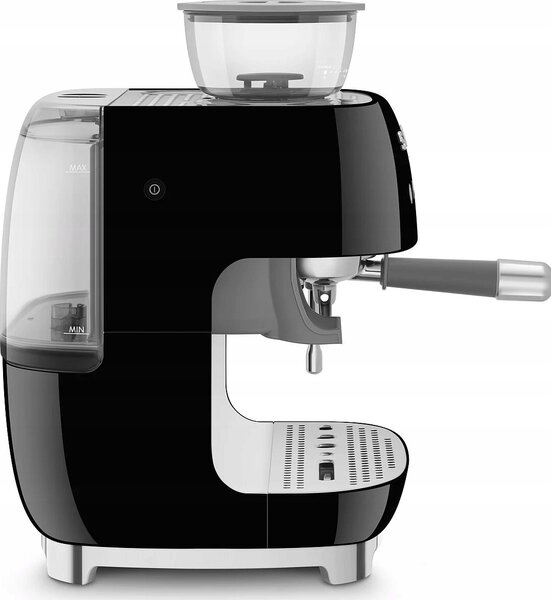 SMEG ŐRLŐVEL KOMBINÁLT ESPRESSO KÁVÉFŐZŐ, retro, fekete