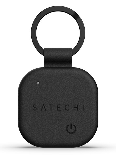 SATECHI Vegán bőr FindAll™ kulcstartó fekete