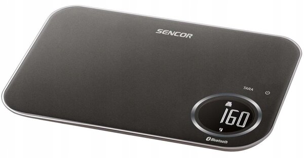 Bluetooth-os elektronikus konyhai mérleg 8 kg-ig SENCOR SKS 7178BK