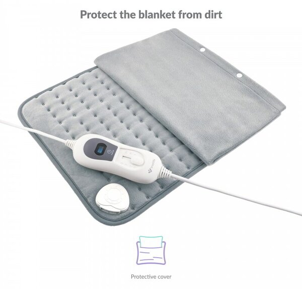 TrueLife Heatblanket Elektromos párna 40x30cm - Szürke