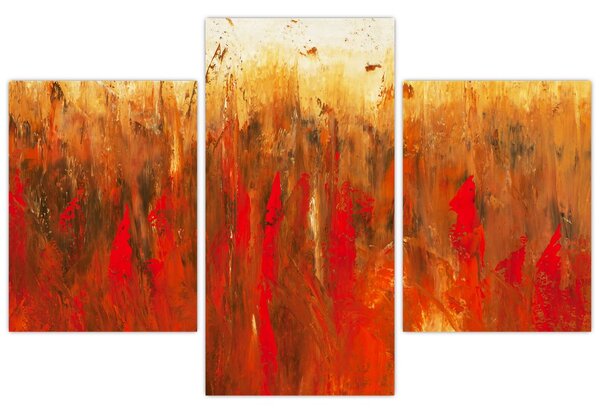 Kép - Festett absztrakció (90x60 cm)