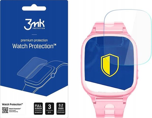 3mk Óra kijelző védőfólia FlexibleGlass hibrid üvegfólia 7H Forever GPS WIFI Kids Óra kijelző Me 2 KW-310