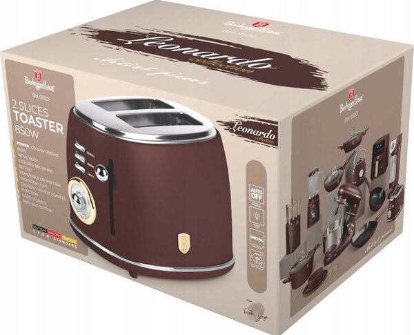 BerlingerHaus BH/9520 Leonardo Collection Kenyérpirító - 850 W