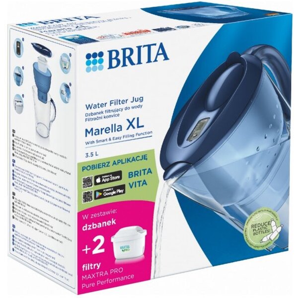 Szűrő kancsó Brita Marella XL 3,5 l kék
