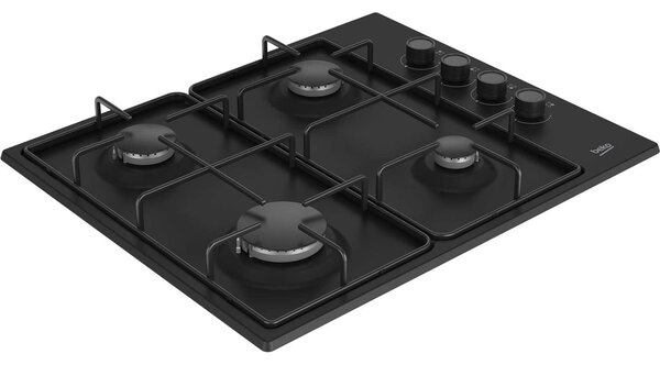 Beko HIBG64120SB Beépíthető Gáz Főzőlap 60cm 4 Égő Fekete
