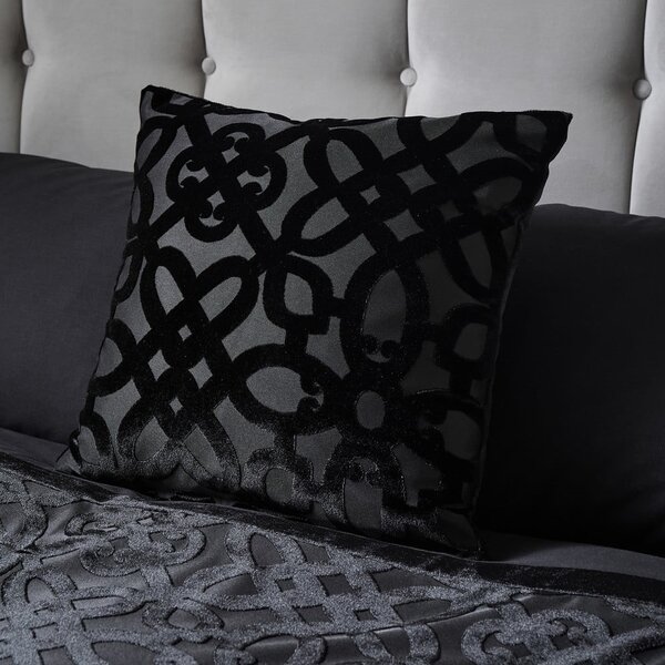 Bársony díszpárna 43x43 cm Lattice Cut – Catherine Lansfield