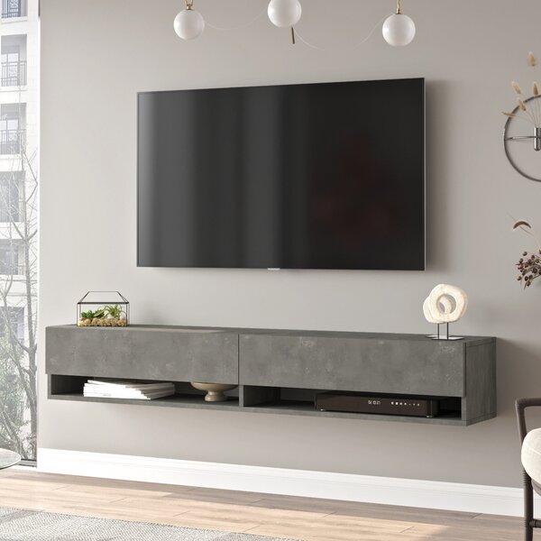 TV-állvány Laitila 180x31,5x29,5cm betonszínű