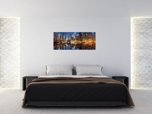 Manhattan képe éjjel (120x50 cm)