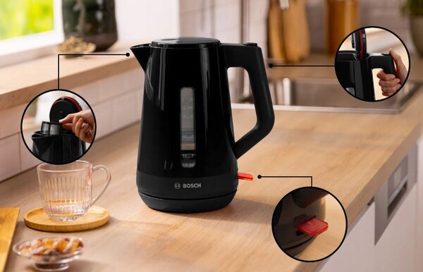 Bosch TWK1M123 MyMoment Vízforraló 1.7L 2400W Fekete
