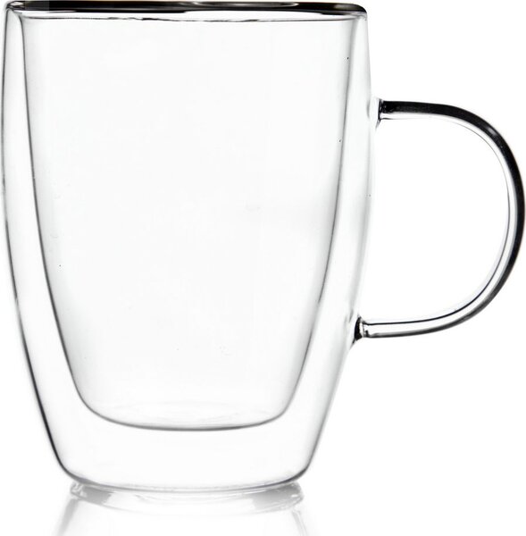 Duplafalú üveg bögre 0,3 l
