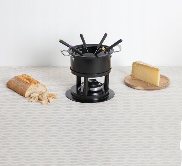 Juego De Fondue De Acero Inoxidable Para 6 Personas