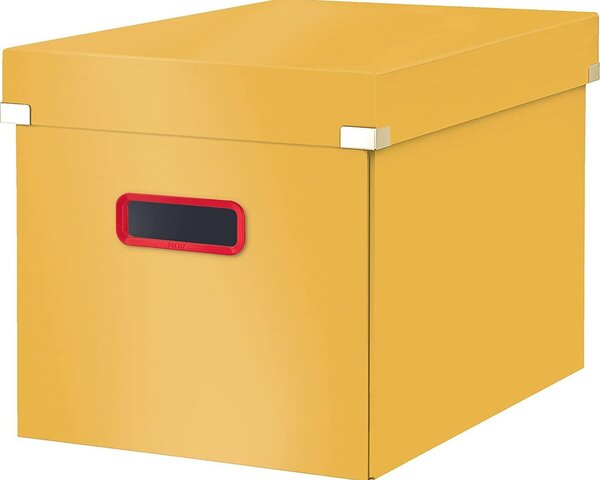 Leitz Click & Store Tárolódoboz Téglalap alakú Farostlemez, Polipropilén (PP) Sárga
