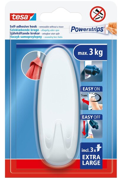 Tesa tesa® Powerstrips® XL ovális akasztó