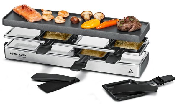 Rommelsbacher Raclette RC 800 Elektromos grillsütő raklett 4 személyre