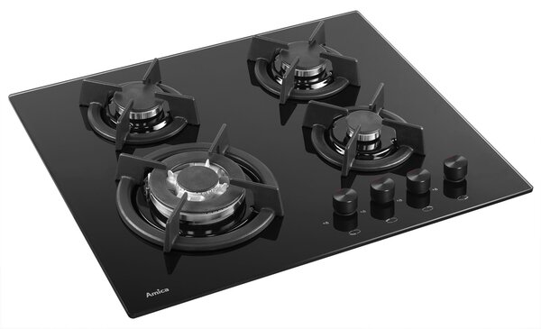 Amica PG6411SR Gázfőzőlap 4 égővel - Fekete