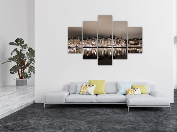 Egy város képe a félhomályban (150x105 cm)